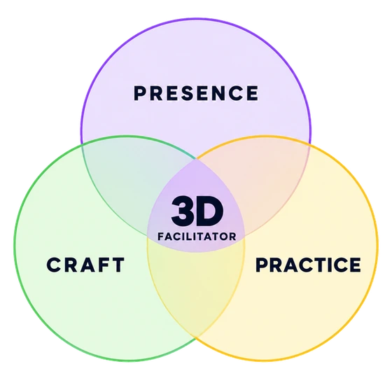 The 3D Facilitation Method: Craft, Presence and Practice overlapping